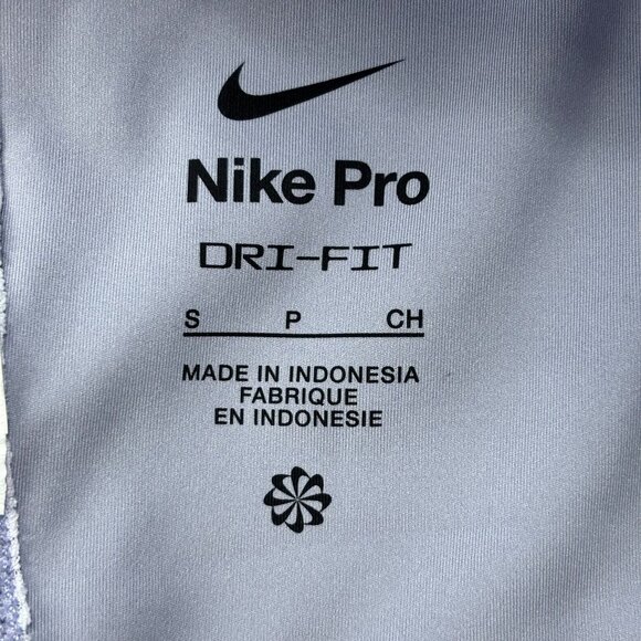 Nike Pro Dri-Fit Womens Purple Sleeveless Crop Top Sports Bra Size S - Picture 4 of 10